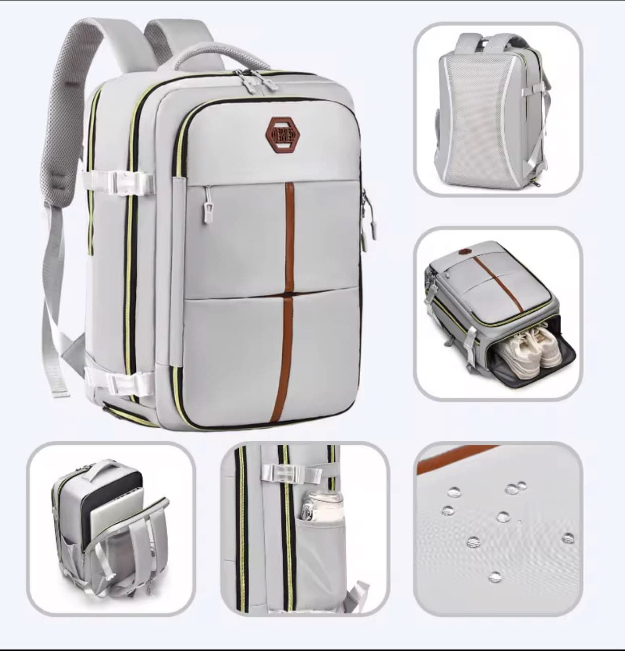 Large Capacity Waterproof Travel Laptop Backpack
